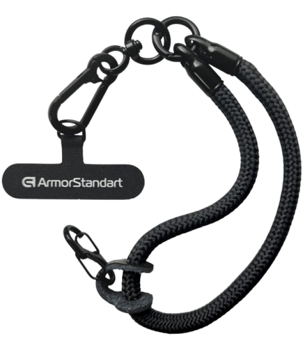 Ремешок для смартфона ArmorStandart S-Rope Black Onyx with Dark holder (ARM76103)