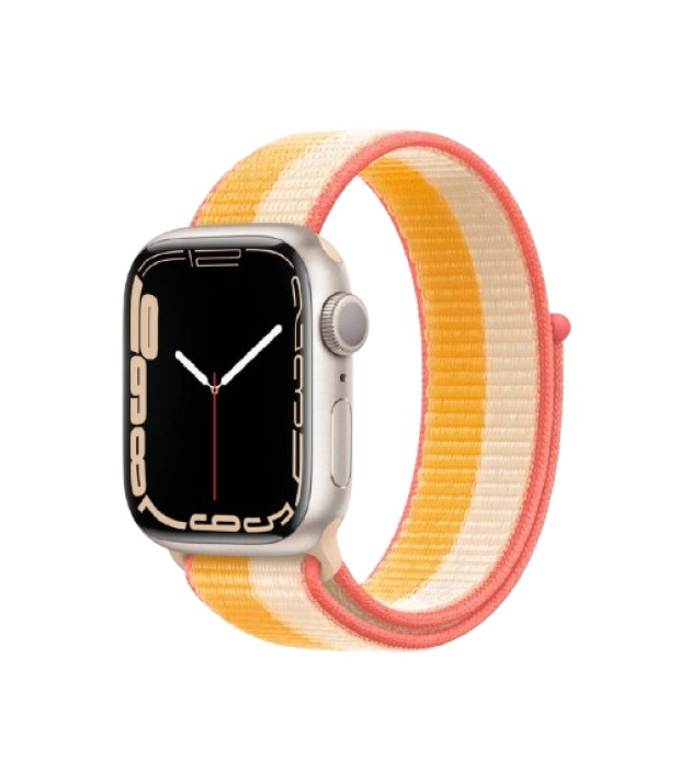 Ремінець for Apple Watch 45mm - Sport Loop Maize/White - Regular (ML2Y3)