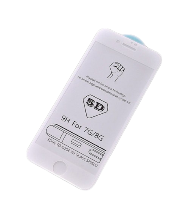 Защитное стекло 5D for iPhone 7/8/SE 2020/2022 White