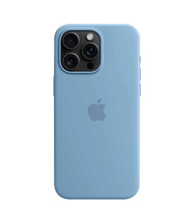 Чехол Apple Silicone Case with MagSafe (Winter Blue) для iPhone 15 Pro (MT1L3)