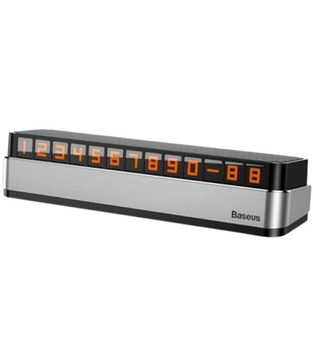 Паркувальна Карта Baseus Moonlight Box Series Temporary Parking Number Plate (dark gray)