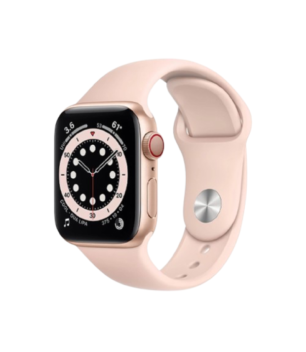 Б/У Apple Watch Series 6 GPS 40mm Gold Aluminum Case w. Pink Sand Sport B. (MG123)