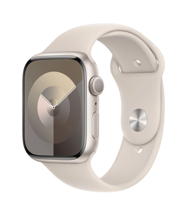 Apple Watch Series 9 41mm Starlight Aluminum Case w. Starlight S. Band - S/M (MR8T3)