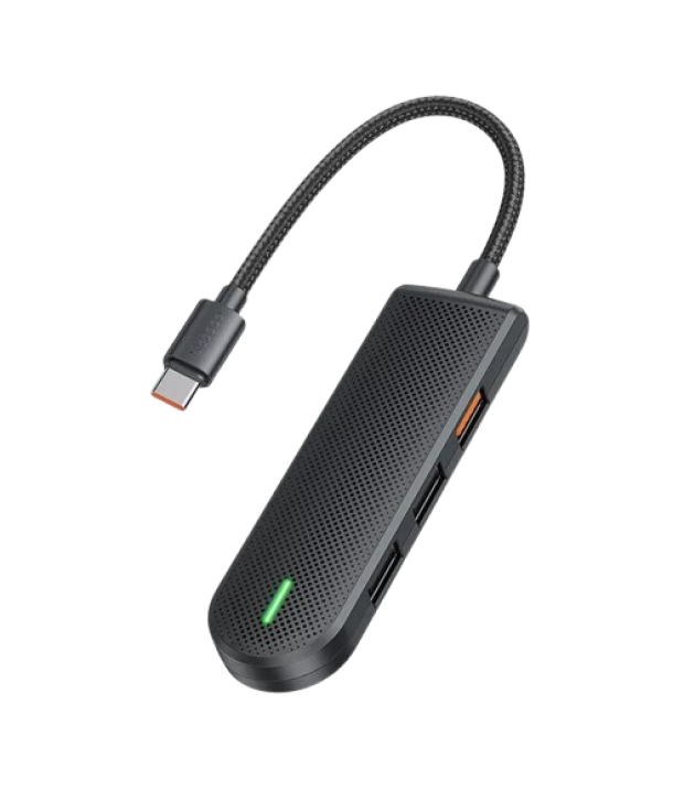 Адаптер Mcdodo [HU-1430] 5in1 USB-C to 2xUSB3.0+USB2.0+SD/MicroSD (Black)