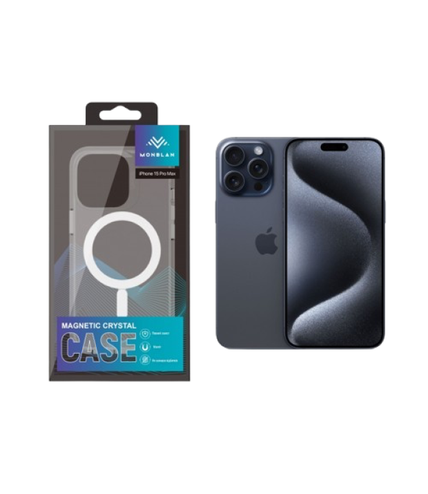 Чохол Monblan Magnetic Crystal Series (Transparent) для iPhone 15 Pro Max