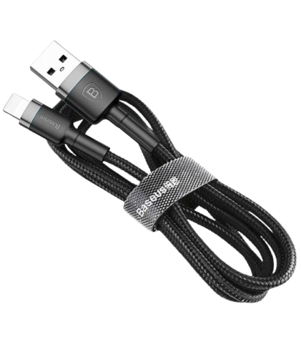Кабель Baseus Cafule Lightning 1.5A (2m) (gray/black)