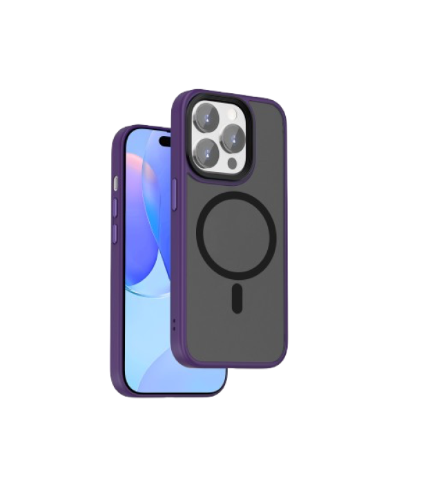 Чехол WIWU FGG-011 Magnetic Colorful Series Purple для iPhone 15 Pro