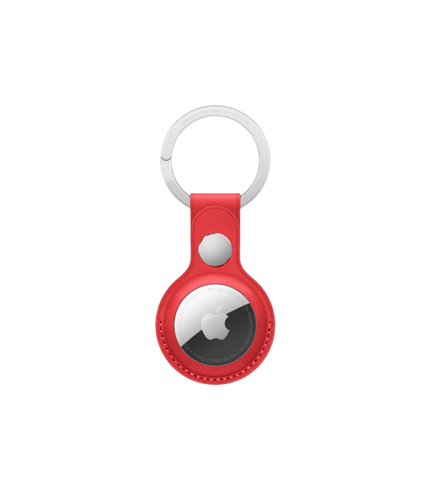 Apple AirTag Leather Key Ring Product Red (MK103)