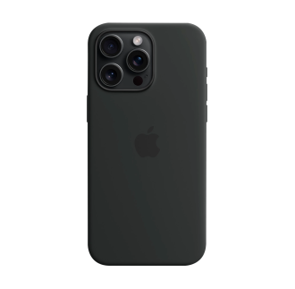 Чехол Smart Silicone Case with MagSafe Black для iPhone 15 Pro Max