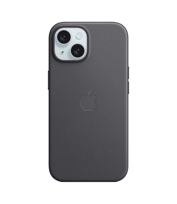 Чехол Apple FineWoven Case with MagSafe (Black) для iPhone 15 (MT393)