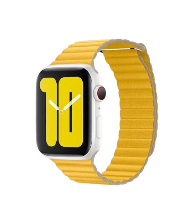 Ремінець Apple Meyer Lemon Leather Loop for Apple Watch 42/44mm (MXAE2)
