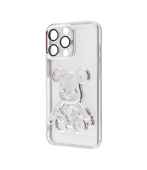 Чехол Shining Bear Case (silver) iPhone 12