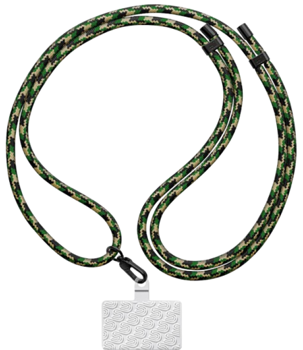 Ремешок для смартфона ArmorStandart Rope Black Military with Clear holder (ARM76092)