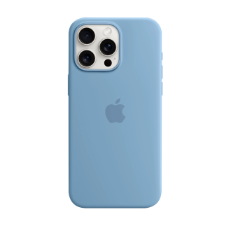 Чохол Smart Silicone Case with MagSafe Winter Blue для iPhone 15 Pro Max