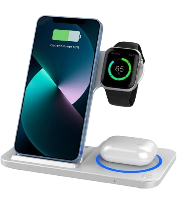 Беспроводное ЗУ WIWU Foldable Magnetic Charging Station 3in1 Series