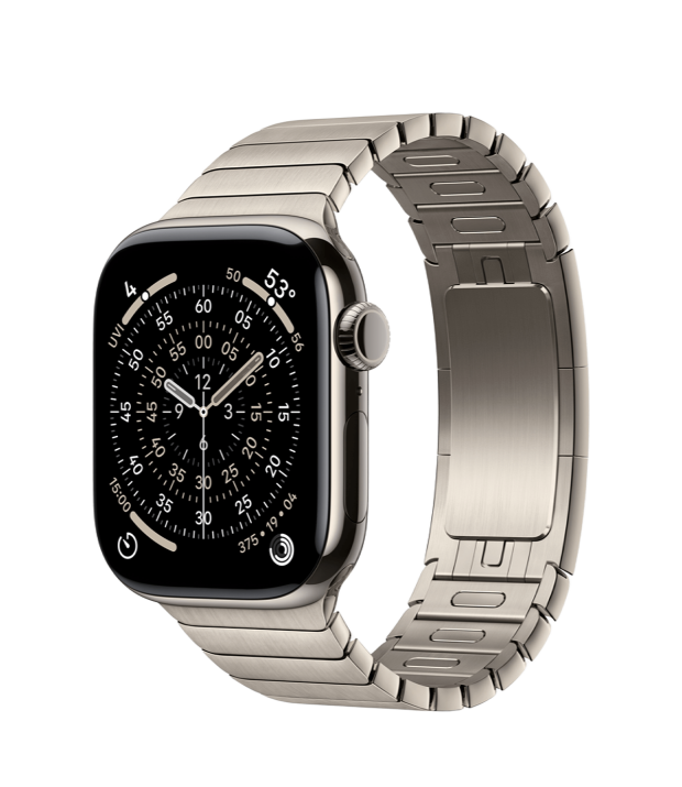Apple Watch Series 11 GPS + Cellular 46mm Natural Titanium Case with Natural Link Bracelet (MFAY4+MXMF3)