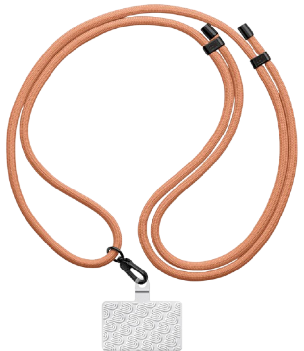 Ремешок для смартфона ArmorStandart Rope Black Peach with Clear holder (ARM76097)