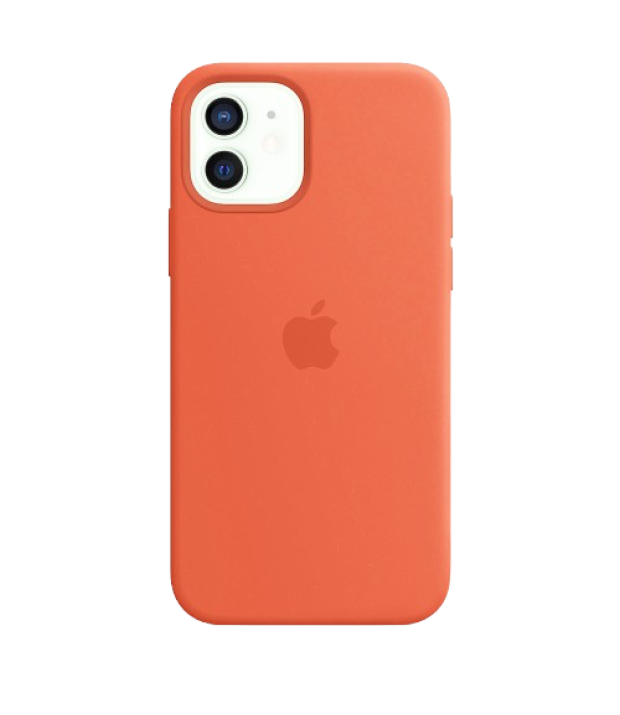 Чехол Apple Silicone Case Spicy Orange for iPhone 12/12 Pro