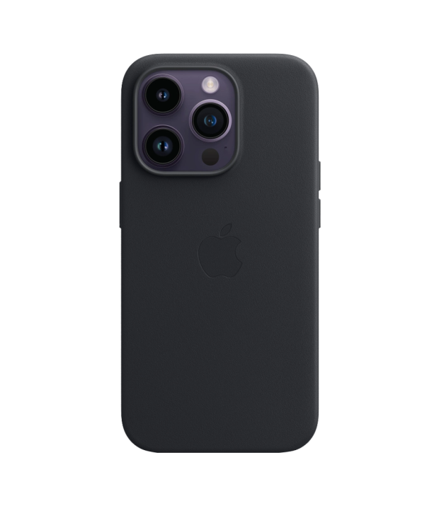 Чехол Leather Case with MagSafe - Midnight Apple iPhone 14 Pro Max (MPPM3)