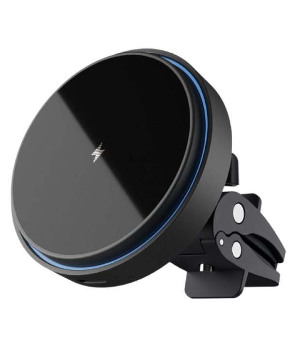 Автомобильный держатель с Беспроводным ЗУ Proove Light Circle 15W (black)