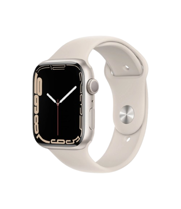 Б/У Apple Watch Series 7 45mm Starlight Aluminum Case with Starlight Sport Band (MKN63)