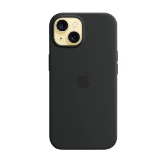 Чехол Apple Silicone Case with MagSafe (Black) для iPhone 15 (MT0J3)