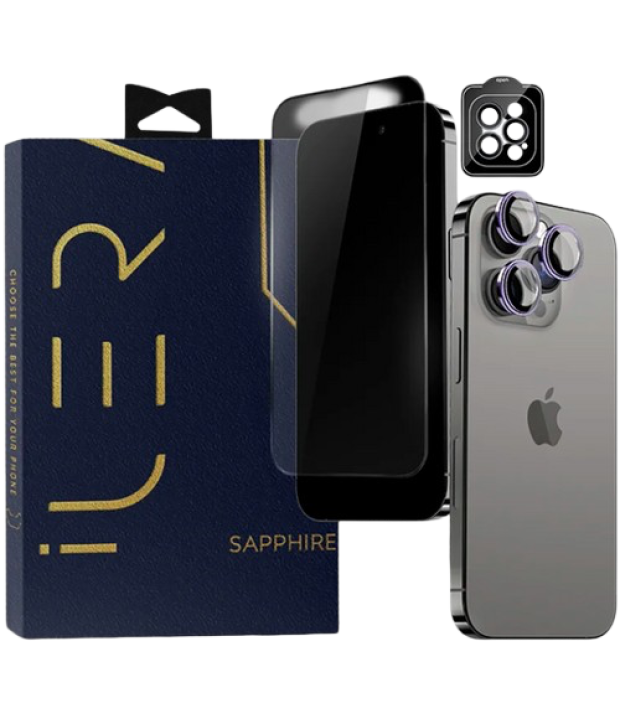 Защитное стекло iLera Sapphire Ultra + Glass for iPhone 15 Pro Max