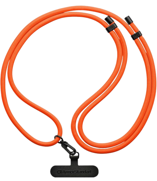 Ремешок для смартфона ArmorStandart Rope Black Tangerine with Dark holder (ARM76094)
