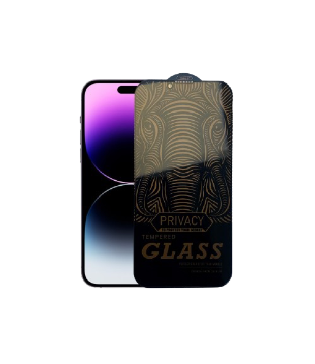 Защитное стекло Privacy 5D for iPhone 14 Pro Max Black