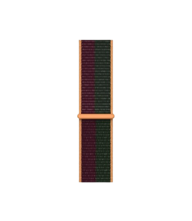 Ремінець for Apple Watch 45mm - Sport Loop Dark Cherry/Forest Green - Regular (ML323)