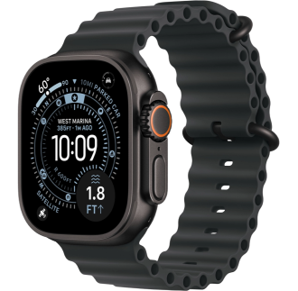 Apple Watch Ultra 3 GPS + Cellular 49mm Black Titanium Case with Black Ocean Band (MF0J4)