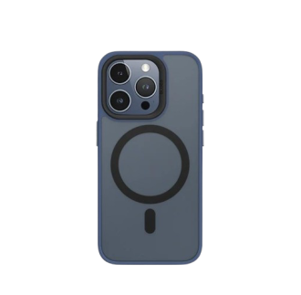 Чехол Blueo Frosted Anti-Drop Case with MagSafe Dark Blue для iPhone 15 Pro