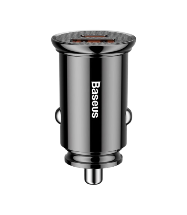 АЗП Baseus Circular Plastic PD3.0 QC 4.0 + 30W USB + Type-C (black)