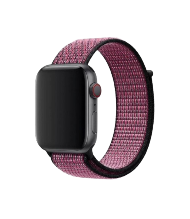 Ремешок Nike Sport Loop for Apple Watch 44mm Pink Blast/True Berry (MWU42)