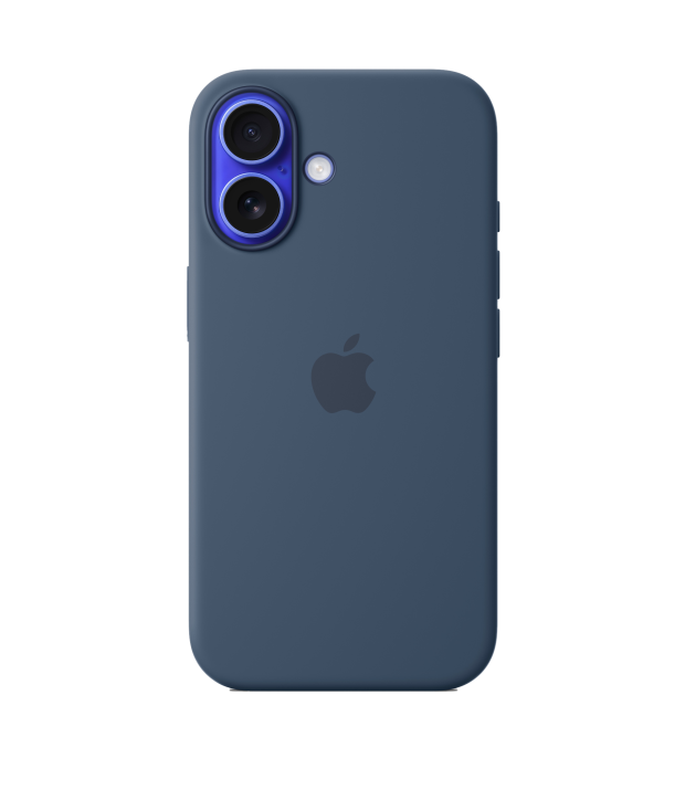 Чохол Apple Silicone Case with MagSafe (Denim) 1:1 для iPhone 16