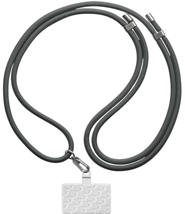 Ремешок для смартфона ArmorStandart Rope Titanium Grey with Clear holder (ARM76099)