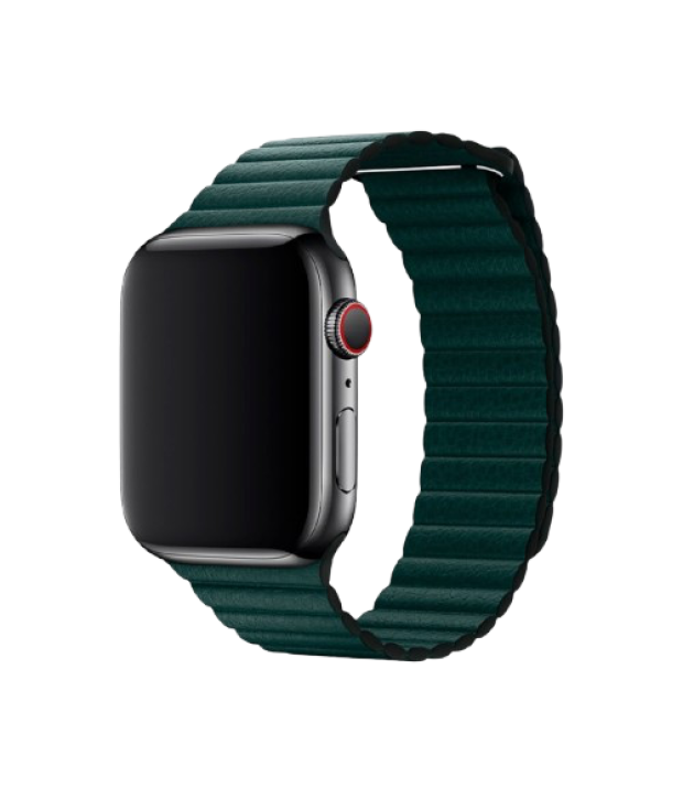 Ремешок Forest Green Leather Loop Medium для Apple Watch 42/44mm (MTH72)