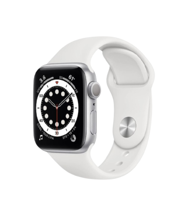 Б/У Apple Watch Series 6 GPS 40mm Silver Aluminum Case w. White Sport B. (MG283)