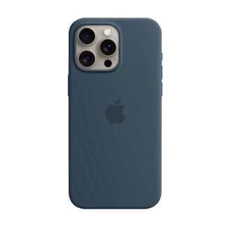 Чехол Apple Silicone Case with MagSafe (Storm Blue) для iPhone 15 Pro Max (MT1P3)