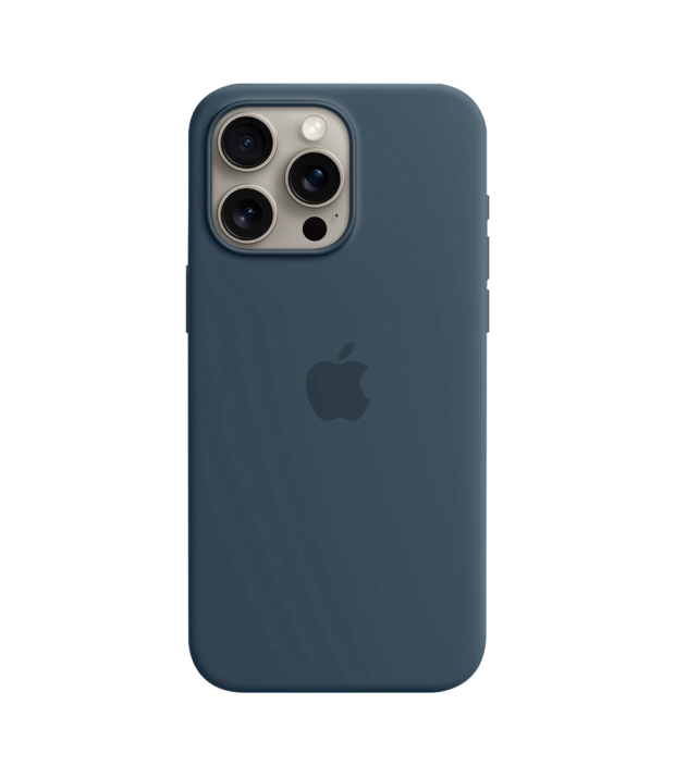 Чехол Apple Silicone Case with MagSafe (Storm Blue) для iPhone 15 Pro Max (MT1P3)