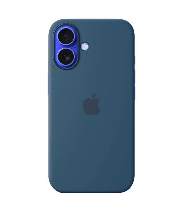 Чехол Apple Silicone Case with MagSafe (Denim) для iPhone 16 Plus (MYYA3)